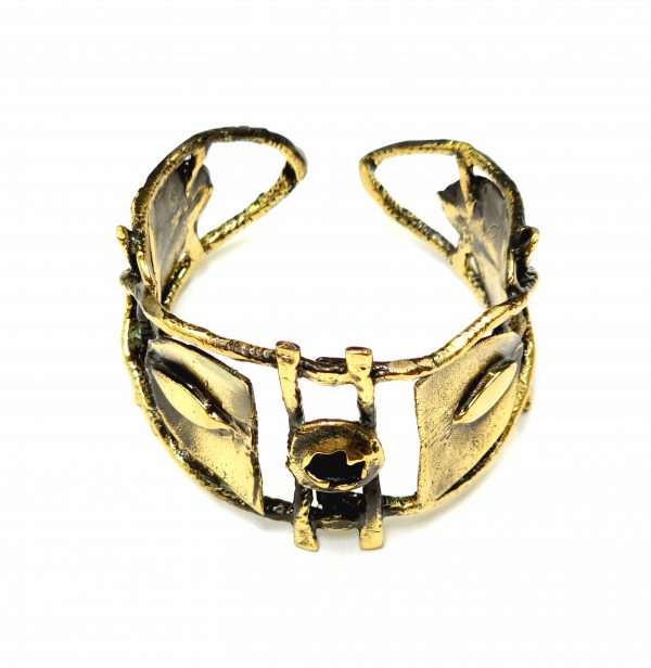 Hand Made Brass Bracelet Plated in Vintage Bronze - SKU# BRN-2061 - Image 5