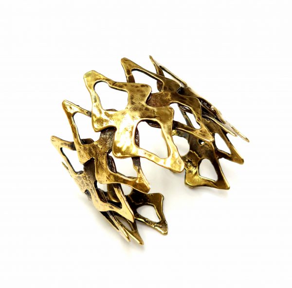 Hand Made Brass Bracelet Plated in Vintage Bronze - SKU# BRN-2062
