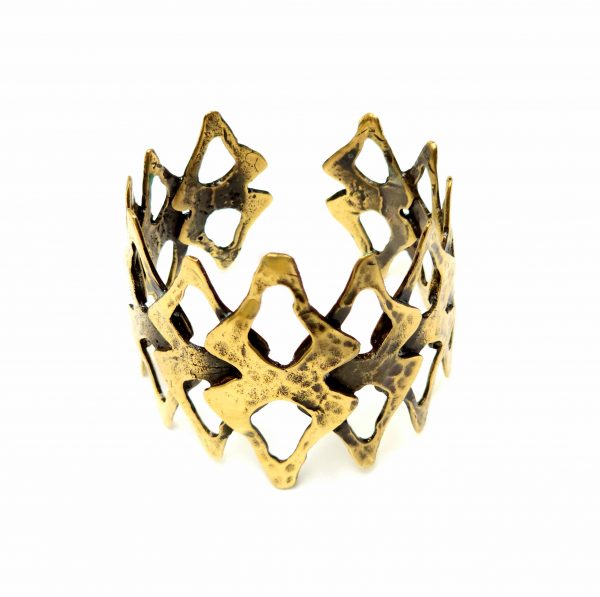 Hand Made Brass Bracelet Plated in Vintage Bronze - SKU# BRN-2062 - Image 4