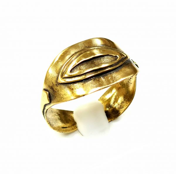 Hand Made Brass Bracelet Plated in Vintage Bronze - SKU# BRN-2063