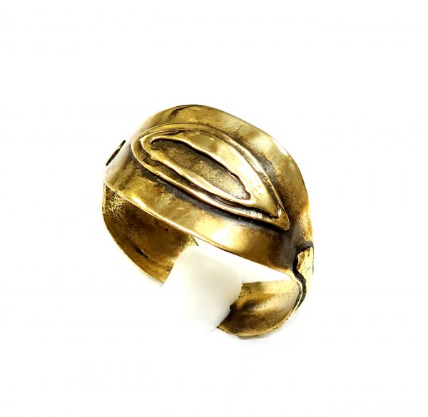 Hand Made Brass Bracelet Plated in Vintage Bronze - SKU# BRN-2063 - Image 3