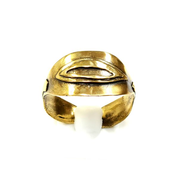 Hand Made Brass Bracelet Plated in Vintage Bronze - SKU# BRN-2063 - Image 2