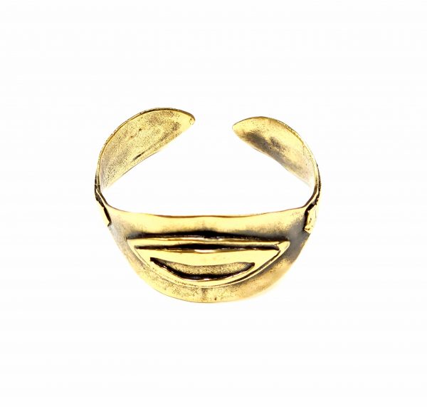 Hand Made Brass Bracelet Plated in Vintage Bronze - SKU# BRN-2063 - Image 4