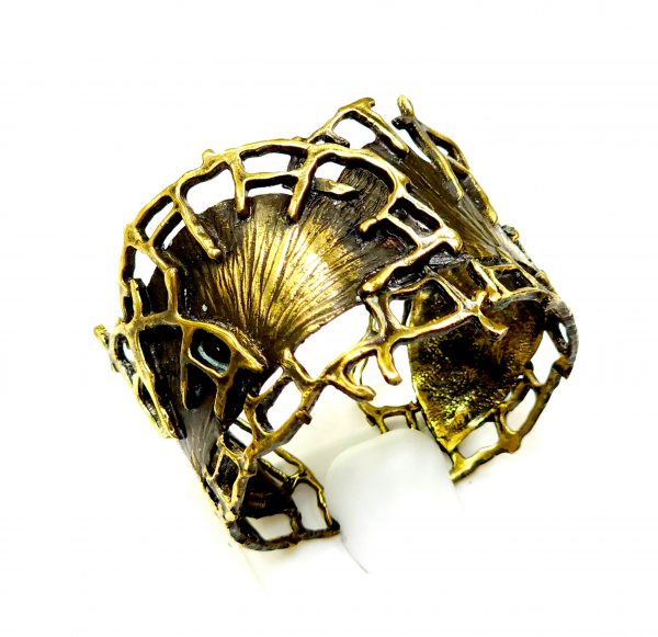 Hand Made Brass Bracelet Plated in Vintage Bronze - SKU# BRN-2064