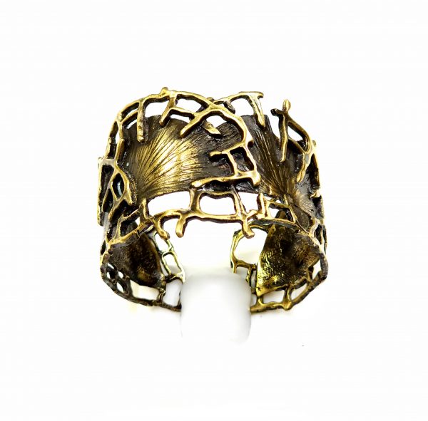 Hand Made Brass Bracelet Plated in Vintage Bronze - SKU# BRN-2064 - Image 2