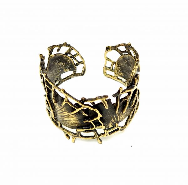 Hand Made Brass Bracelet Plated in Vintage Bronze - SKU# BRN-2064 - Image 5