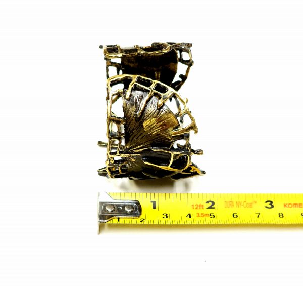 Hand Made Brass Bracelet Plated in Vintage Bronze - SKU# BRN-2064 - Image 6