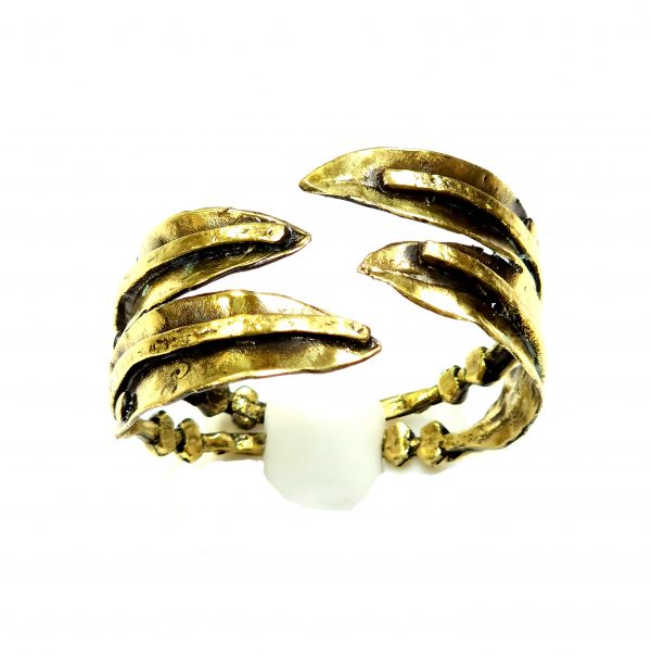Hand Made Brass Bracelet Plated in Vintage Bronze - SKU# BRN-2066 - Image 2