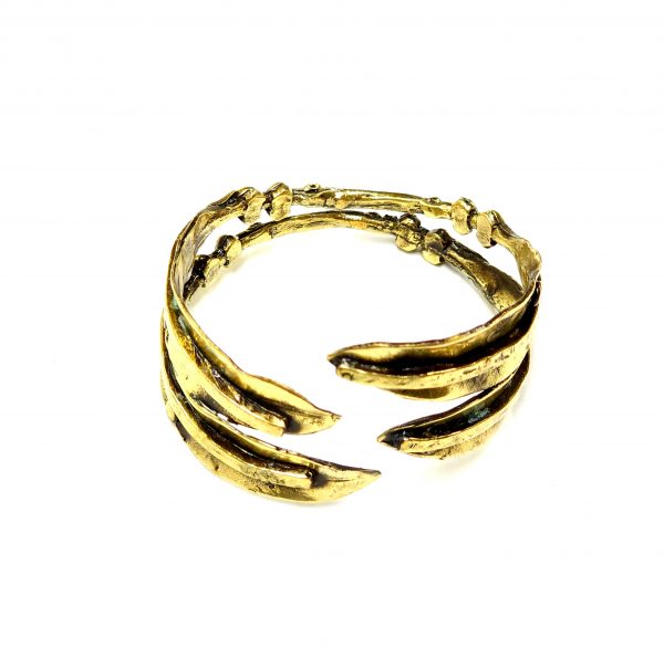 Hand Made Brass Bracelet Plated in Vintage Bronze - SKU# BRN-2066 - Image 5