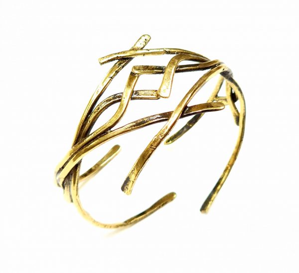 Hand Made Brass Bracelet Plated in Vintage Bronze - SKU# BRN-2068