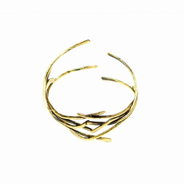 Hand Made Brass Bracelet Plated in Vintage Bronze - SKU# BRN-2068 - Image 4