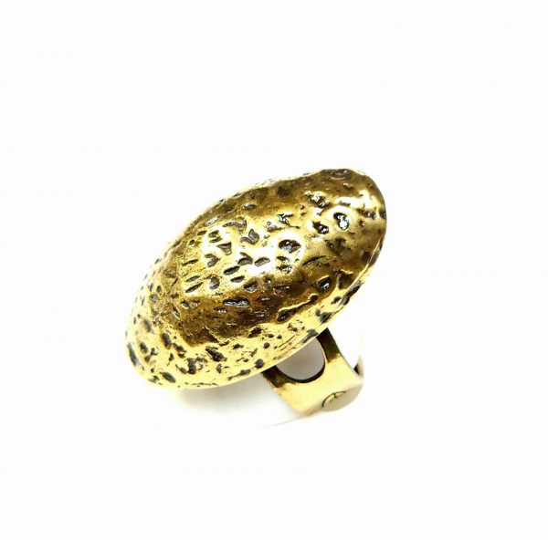 Hand Made Brass Ring Plated in Vintage Bronze - SKU# BRN-3002 - Image 4