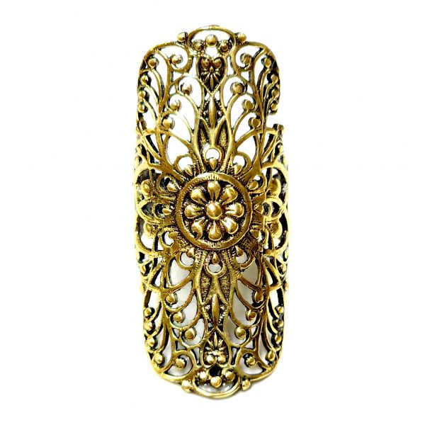 Hand Made Brass Ring Plated in Vintage Bronze - SKU# BRN-3005
