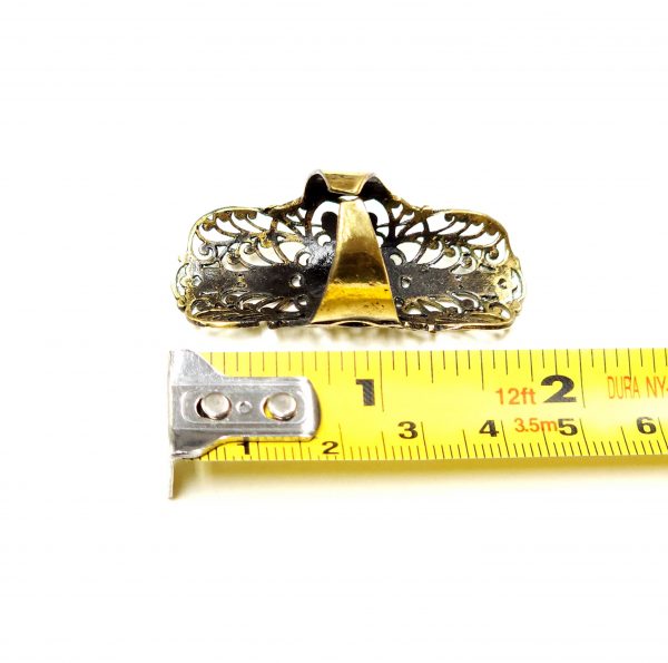 Hand Made Brass Ring Plated in Vintage Bronze - SKU# BRN-3005 - Image 2