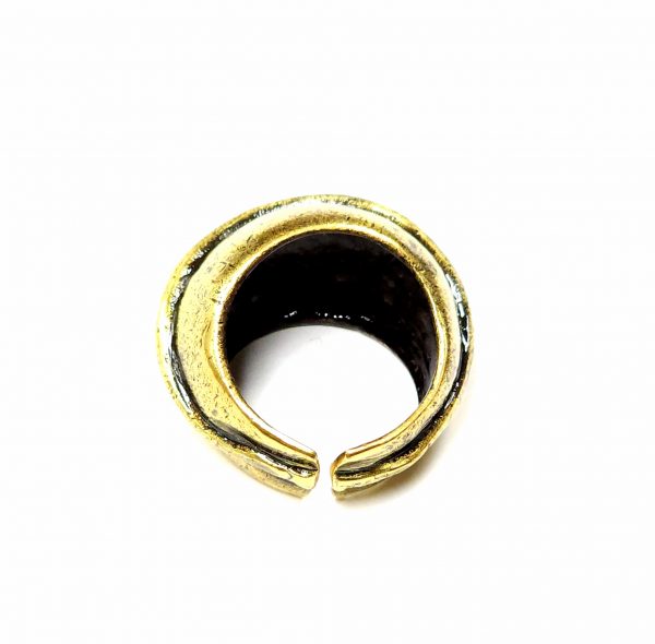 Hand Made Brass Ring Plated in Vintage Bronze - SKU# BRN-3006 - Image 4