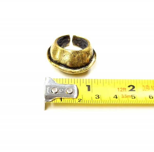 Hand Made Brass Ring Plated in Vintage Bronze - SKU# BRN-3006 - Image 3