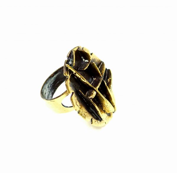 Hand Made Brass Ring Plated in Vintage Bronze - SKU# BRN-3007 - Image 4