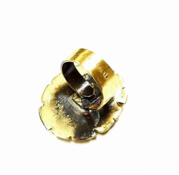 Hand Made Brass Ring Plated in Vintage Bronze - SKU# BRN-3007 - Image 5
