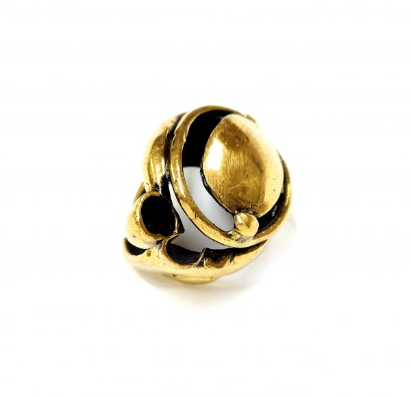 Hand Made Brass Ring Plated in Vintage Bronze - SKU# BRN-3008 - Image 5