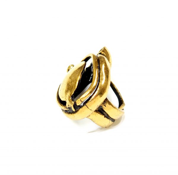 Hand Made Brass Ring Plated in Vintage Bronze - SKU# BRN-3008 - Image 4