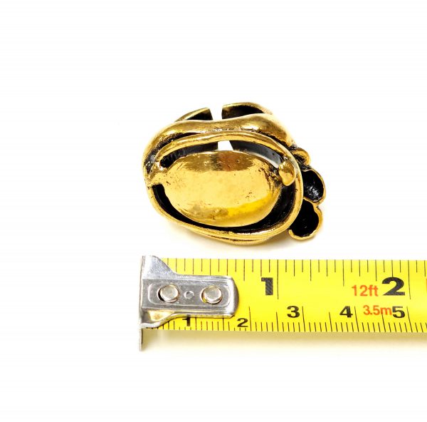 Hand Made Brass Ring Plated in Vintage Bronze - SKU# BRN-3008 - Image 3