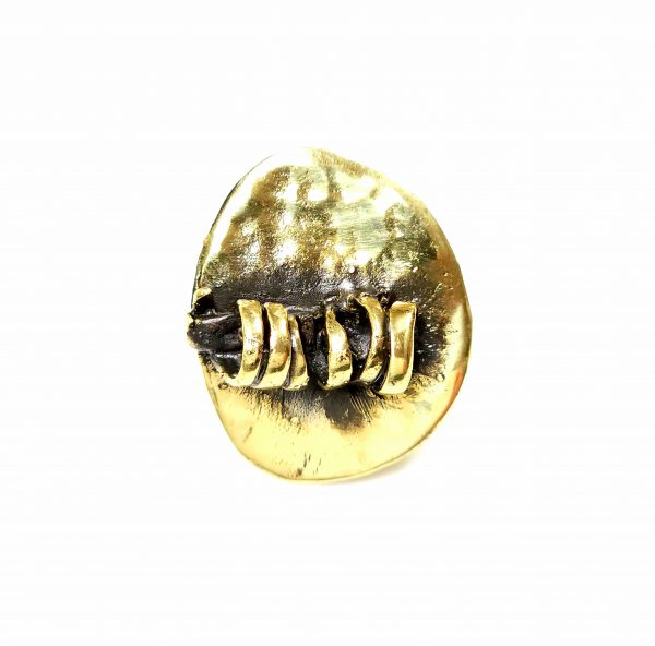 Hand Made Brass Ring Plated in Vintage Bronze - SKU# BRN-3012