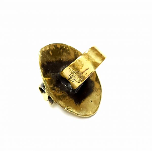 Hand Made Brass Ring Plated in Vintage Bronze - SKU# BRN-3012 - Image 6