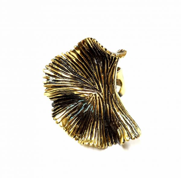 Hand Made Brass Ring Plated in Vintage Bronze - SKU# BRN-3013