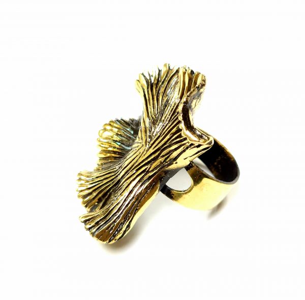 Hand Made Brass Ring Plated in Vintage Bronze - SKU# BRN-3013 - Image 4