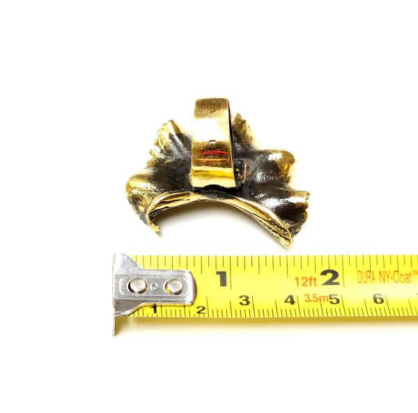 Hand Made Brass Ring Plated in Vintage Bronze - SKU# BRN-3013 - Image 3