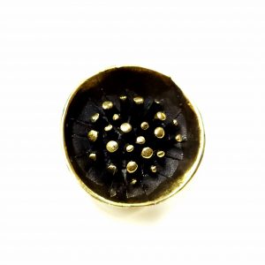 Hand Made Brass Ring Plated in Vintage Bronze - SKU# BRN-3014