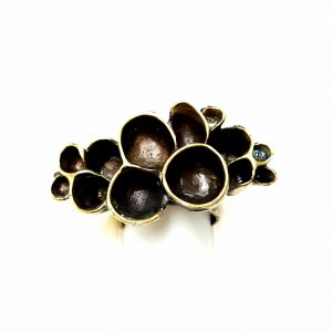 Hand Made Brass Ring Plated in Vintage Bronze - SKU# BRN-3015
