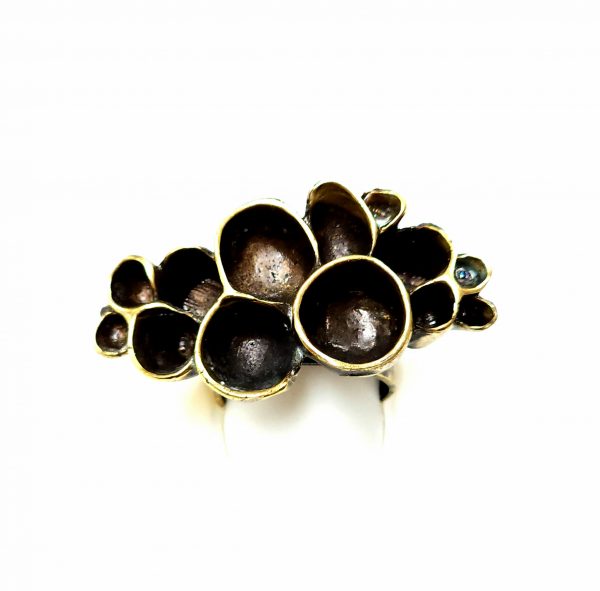 Hand Made Brass Ring Plated in Vintage Bronze - SKU# BRN-3015