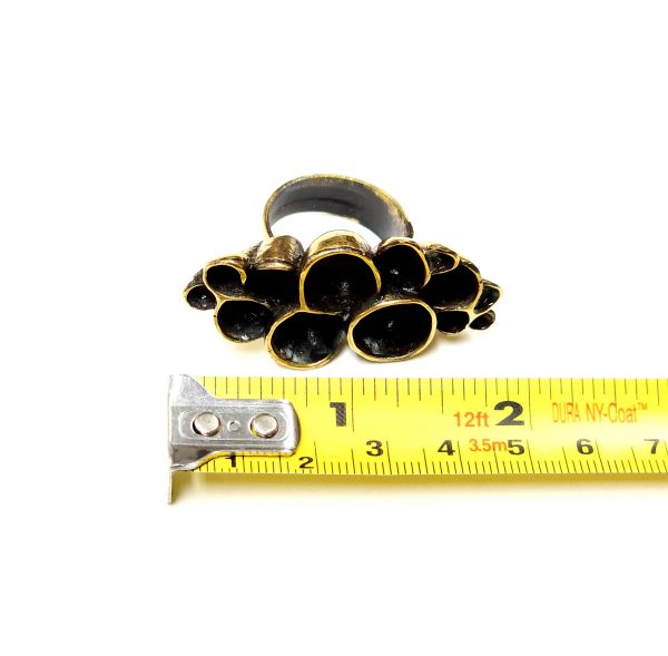 Hand Made Brass Ring Plated in Vintage Bronze - SKU# BRN-3015 - Image 3