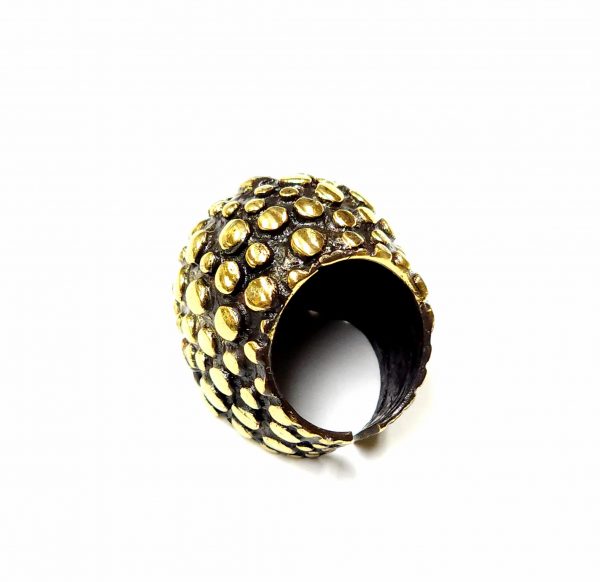 Hand Made Brass Ring Plated in Vintage Bronze - SKU# BRN-3017 - Image 4