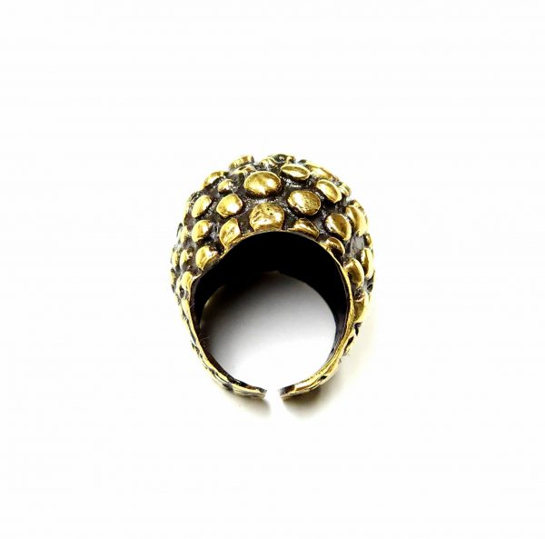 Hand Made Brass Ring Plated in Vintage Bronze - SKU# BRN-3017 - Image 5