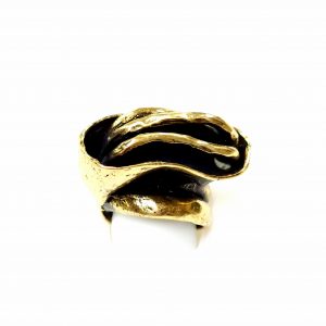 Hand Made Brass Ring Plated in Vintage Bronze - SKU# BRN-3019