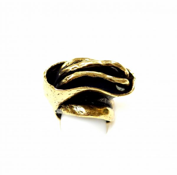 Hand Made Brass Ring Plated in Vintage Bronze - SKU# BRN-3019