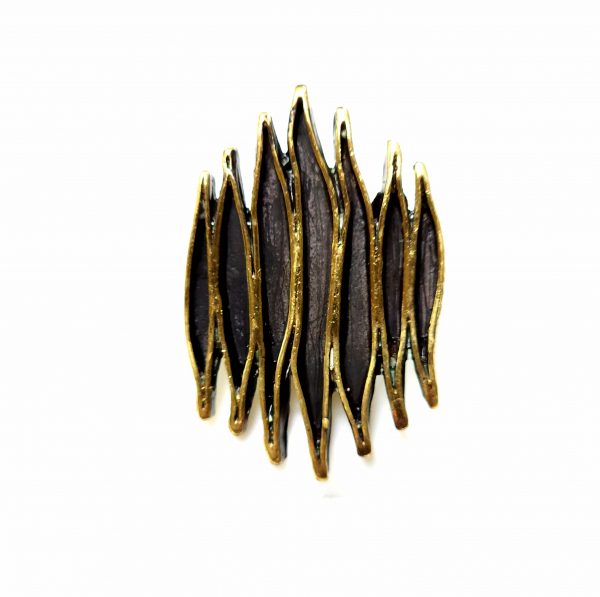 Hand Made Brass Ring Plated in Vintage Bronze - SKU# BRN-3022