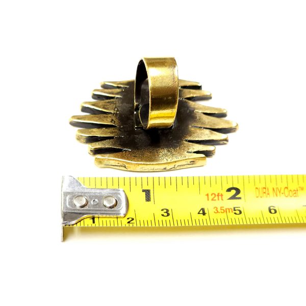 Hand Made Brass Ring Plated in Vintage Bronze - SKU# BRN-3022 - Image 3