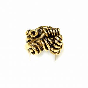 Hand Made Brass Ring Plated in Vintage Bronze - SKU# BRN-3027