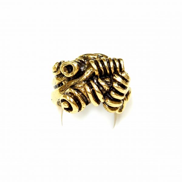 Hand Made Brass Ring Plated in Vintage Bronze - SKU# BRN-3027