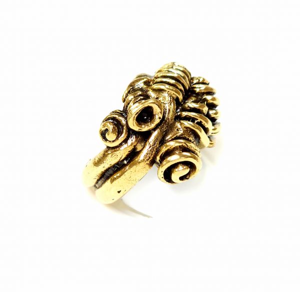 Hand Made Brass Ring Plated in Vintage Bronze - SKU# BRN-3027 - Image 2