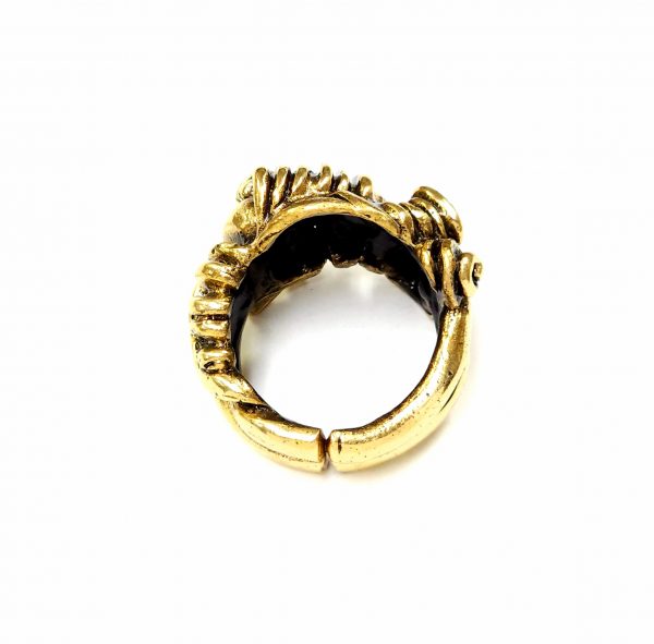Hand Made Brass Ring Plated in Vintage Bronze - SKU# BRN-3027 - Image 5