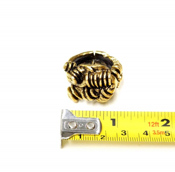 Hand Made Brass Ring Plated in Vintage Bronze - SKU# BRN-3027 - Image 3