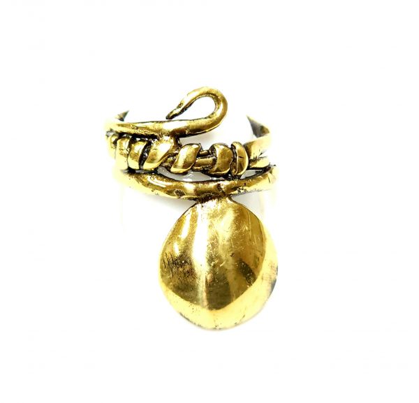 Hand Made Brass Ring Plated in Vintage Bronze - SKU# BRN-3029
