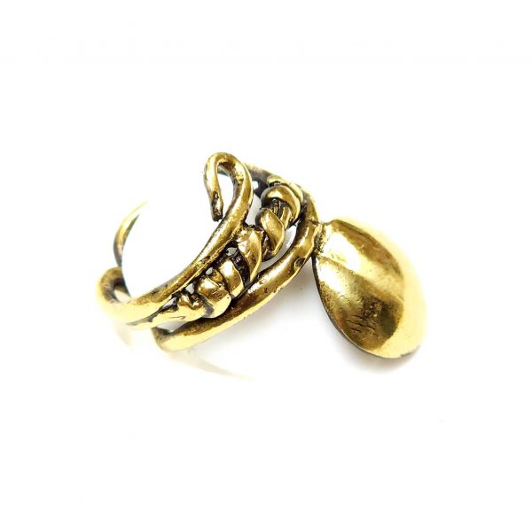 Hand Made Brass Ring Plated in Vintage Bronze - SKU# BRN-3029 - Image 2