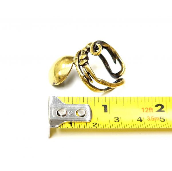 Hand Made Brass Ring Plated in Vintage Bronze - SKU# BRN-3029 - Image 3