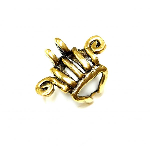 Hand Made Brass Ring Plated in Vintage Bronze - SKU# BRN-3032 - Image 2