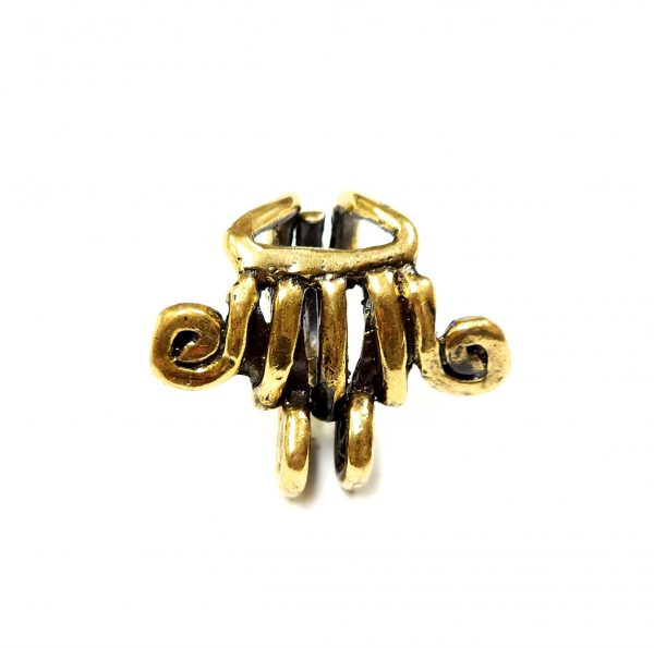 Hand Made Brass Ring Plated in Vintage Bronze - SKU# BRN-3032 - Image 3